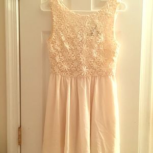 Cream colored Forever 21 dress